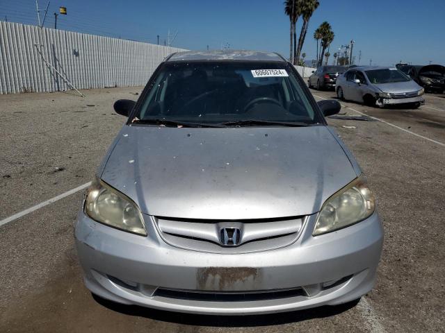 2HGES16364H568697 - 2004 HONDA CIVIC DX VP SILVER photo 5