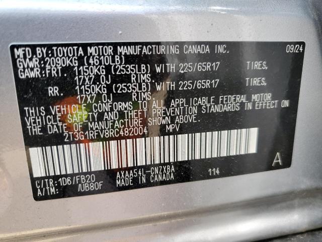 2T3G1RFV8RC482004 - 2024 TOYOTA RAV4 LE Gümüş foto 14