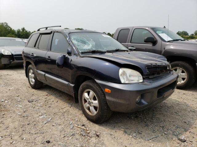 KM8SC73E05U895842 - 2005 HYUNDAI SANTA FE GLS BLUE photo 4