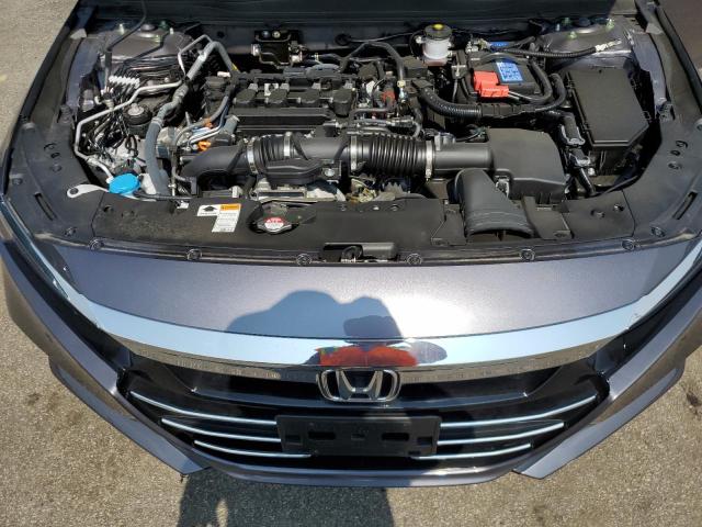 1HGCV1F56NA072959 - 2022 HONDA ACCORD EXL GRAY photo 11