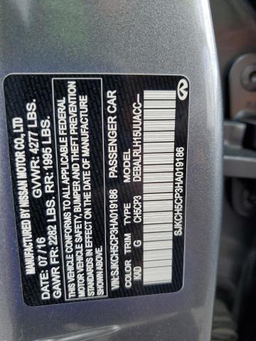 SJKCH5CP3HA019186 - 2017 INFINITI QX30 BASE GRAY photo 13