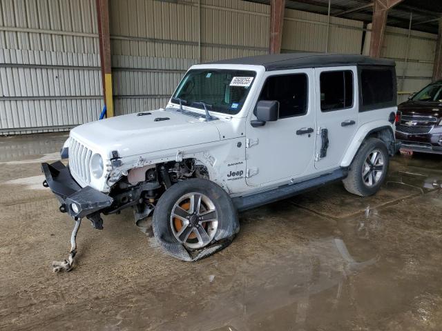 1C4HJXEN0LW220544 - 2020 JEEP WRANGLER UNLIMITED SAHARA WHITE photo 1