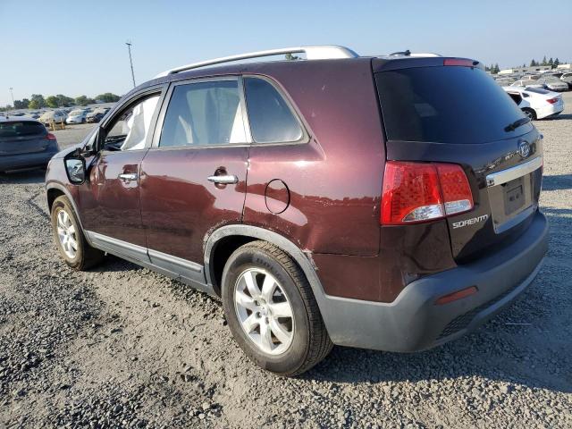 5XYKT3A65CG308946 - 2012 KIA SORENTO BASE BURGUNDY photo 2