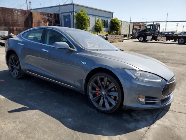 5YJSA1CP3DFP24700 - 2013 TESLA MODEL S GRAY photo 4