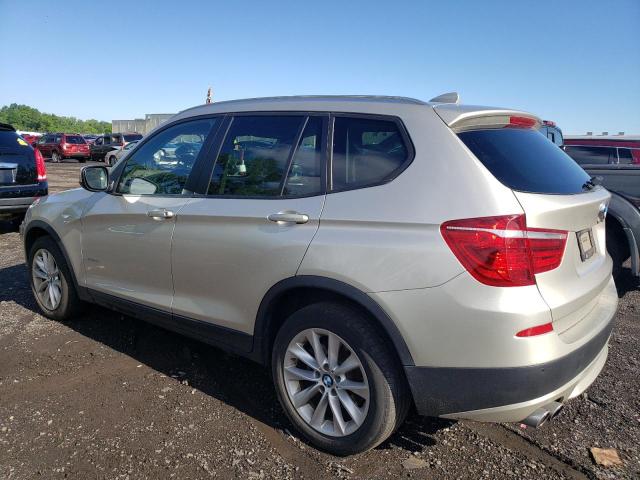 5UXWX9C50E0D28089 - 2014 BMW X3 XDRIVE28I CREAM photo 2