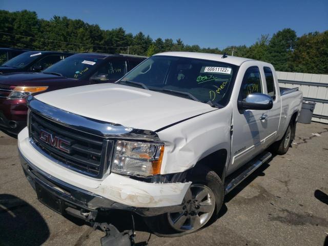 1GTR2VE34BZ434745 - 2011 GMC SIERRA K1500 SLE WHITE photo 2