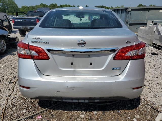 3N1AB7AP2EY233963 - 2014 NISSAN SENTRA S SILVER photo 6