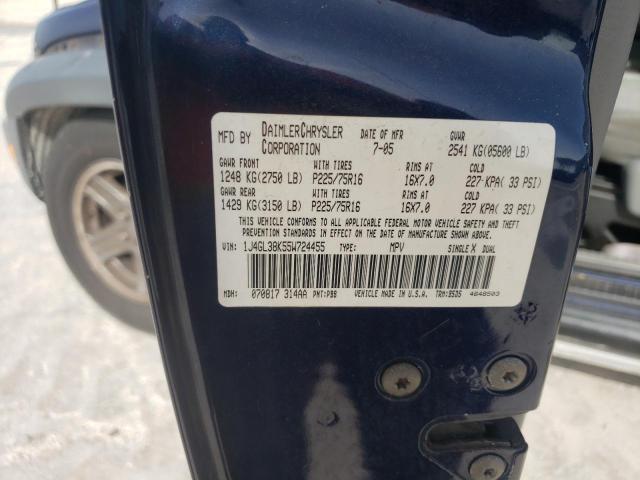 1J4GL38K55W724455 - 2005 JEEP LIBERTY RENEGADE 蓝色 照片 12