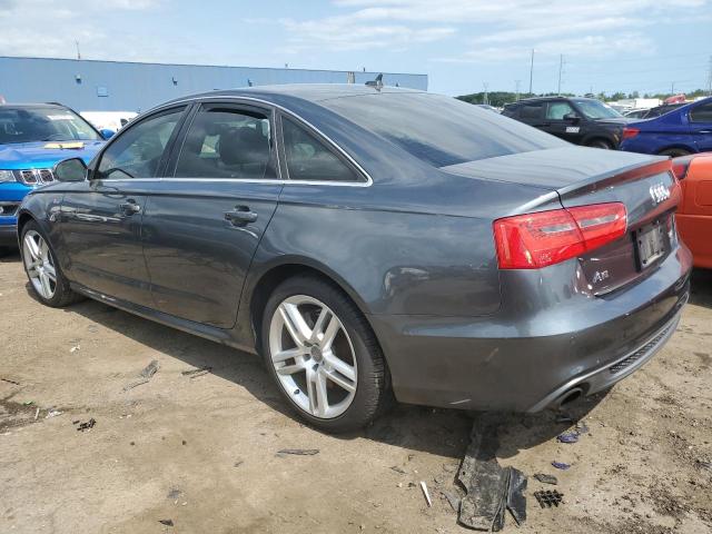 WAUHGAFC3EN055796 - 2014 AUDI A6 PRESTIGE GRAY photo 2