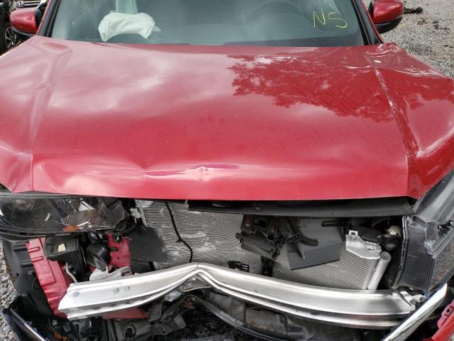 5FNYF8H51PB007258 - 2023 HONDA PASSPORT EXL წითელი ფოტო 12