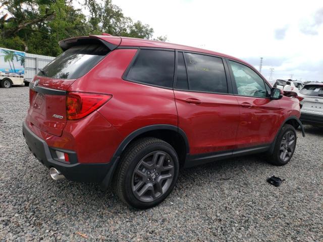 5FNYF8H51PB007258 - 2023 HONDA PASSPORT EXL წითელი ფოტო 3