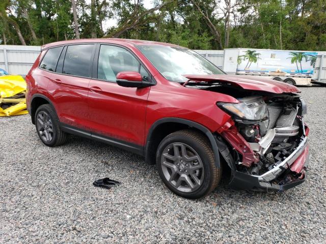 5FNYF8H51PB007258 - 2023 HONDA PASSPORT EXL წითელი ფოტო 4