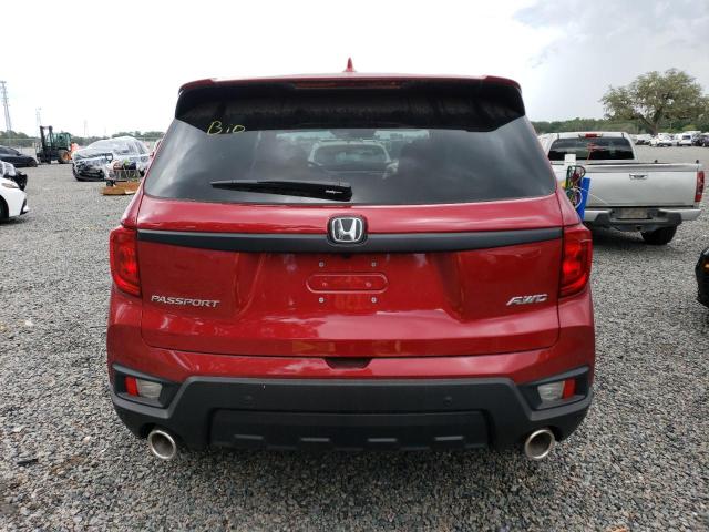 5FNYF8H51PB007258 - 2023 HONDA PASSPORT EXL წითელი ფოტო 6