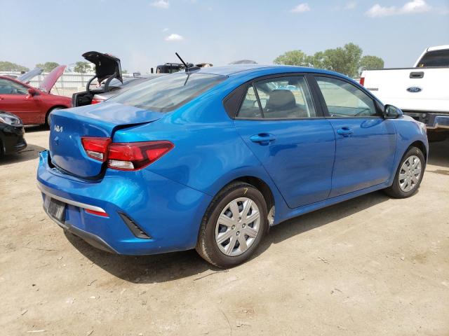 3KPA24AD0PE566622 - 2023 KIA RIO LX BLUE photo 3