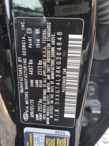 5XXGT4L38KG364848 - 2019 KIA OPTIMA LX 黑色 照片 13