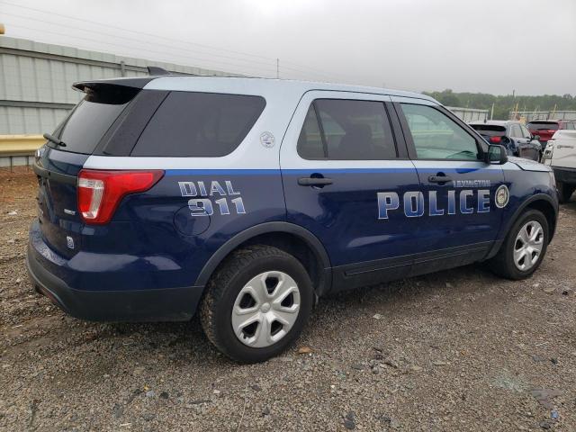 1FM5K8AR8HGA36853 - 2017 FORD EXPLORER POLICE INTERCEPTOR BLUE photo 3