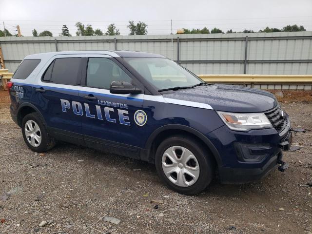 1FM5K8AR8HGA36853 - 2017 FORD EXPLORER POLICE INTERCEPTOR BLUE photo 4