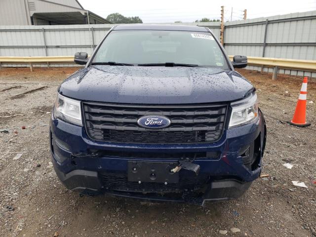 1FM5K8AR8HGA36853 - 2017 FORD EXPLORER POLICE INTERCEPTOR BLUE photo 5