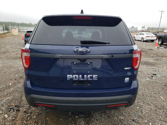 1FM5K8AR8HGA36853 - 2017 FORD EXPLORER POLICE INTERCEPTOR BLUE photo 6