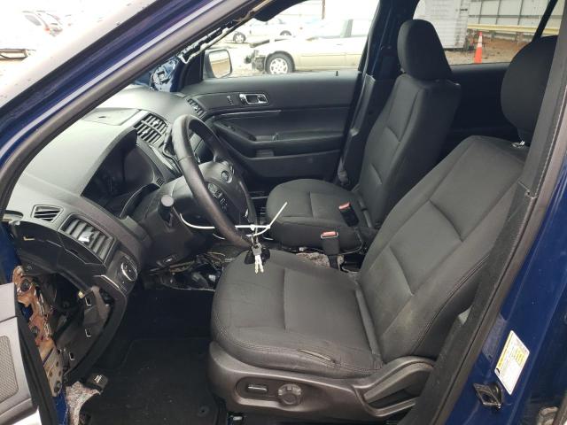 1FM5K8AR8HGA36853 - 2017 FORD EXPLORER POLICE INTERCEPTOR BLUE photo 7