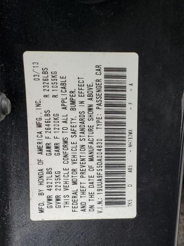19UUA9F55DA004830 - 2013 ACURA TL TECH GRAY photo 12