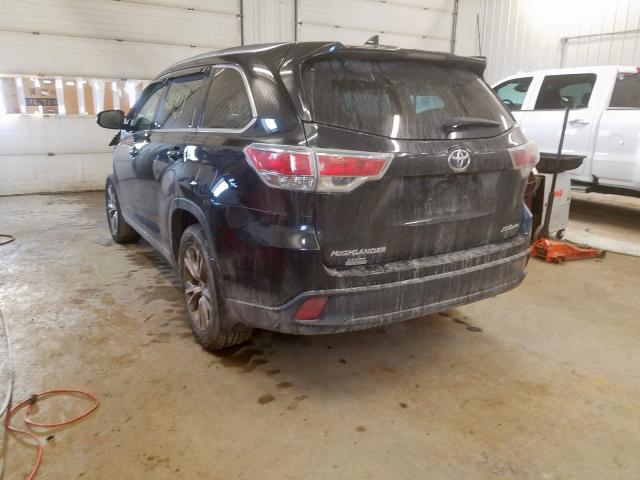5TDJKRFH8ES070351 - 2014 TOYOTA HIGHLANDER XLE  ფოტო 3