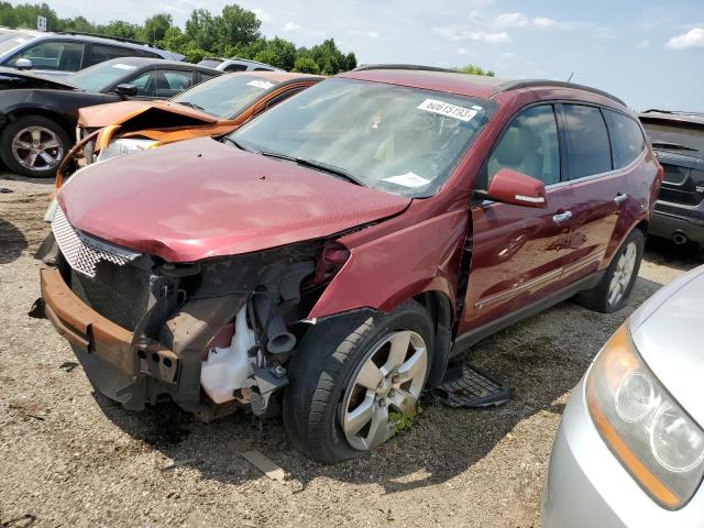 1GNLVHED1AS119696 - 2010 CHEVROLET TRAVERSE LTZ MAROON photo 1