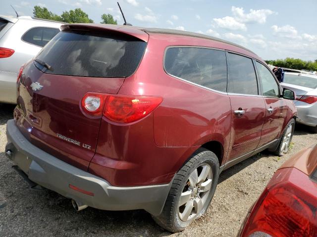 1GNLVHED1AS119696 - 2010 CHEVROLET TRAVERSE LTZ MAROON photo 3