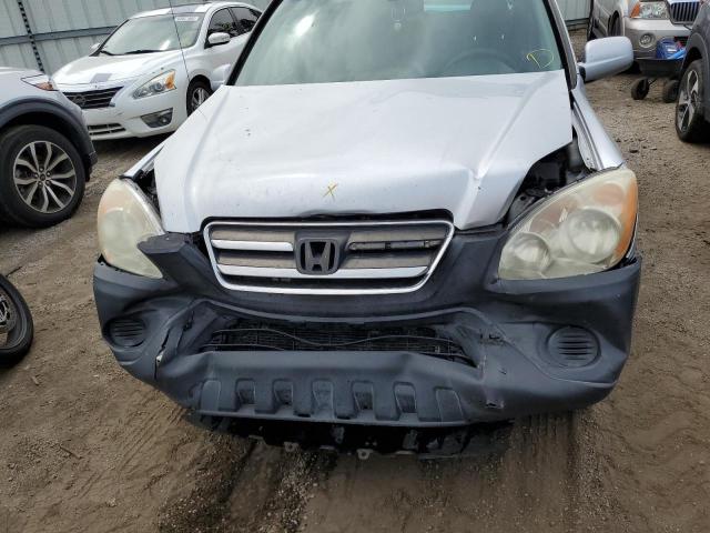 SHSRD78875U300652 - 2005 HONDA CR-V EX SILVER photo 9