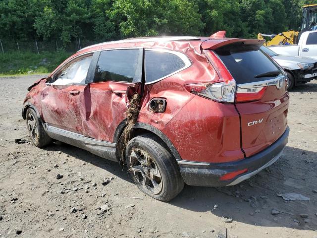 2HKRW2H96KH606512 - 2019 HONDA CR-V TOURING RED photo 2