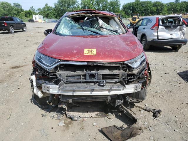 2HKRW2H96KH606512 - 2019 HONDA CR-V TOURING RED photo 5