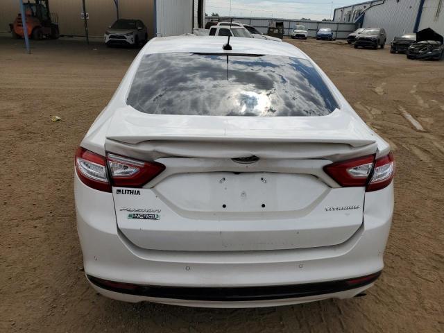 3FA6P0SU6GR241454 - 2016 FORD FUSION TITANIUM PHEV WHITE photo 6