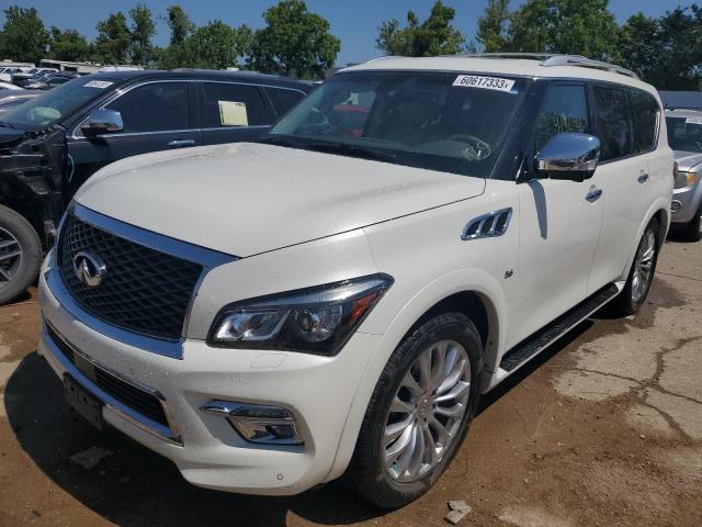 JN8AZ2NE8G9125526 - 2016 INFINITI QX80 WHITE photo 1