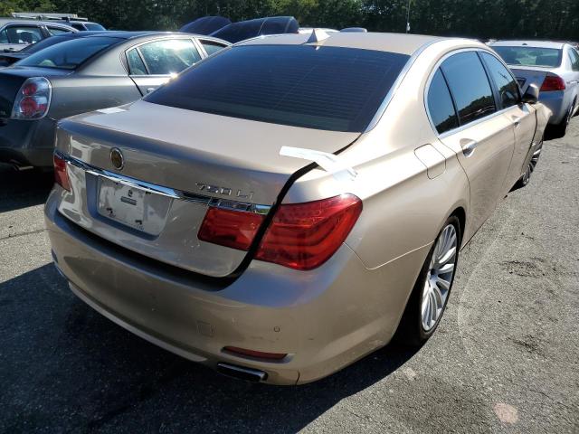 WBAKB83519CY61026 - 2009 BMW 750 LI GOLD photo 4