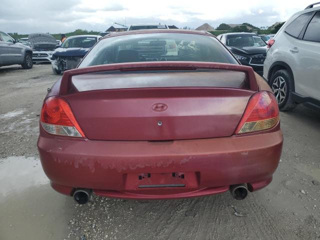 KMHHN65F85U181672 - 2005 HYUNDAI TIBURON GT RED photo 6