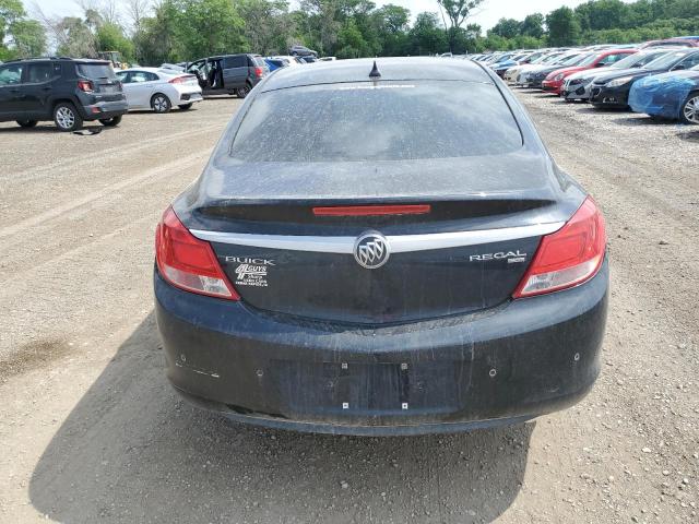 W04GS5EC1B1023125 - 2011 BUICK REGAL CXL BLACK photo 6