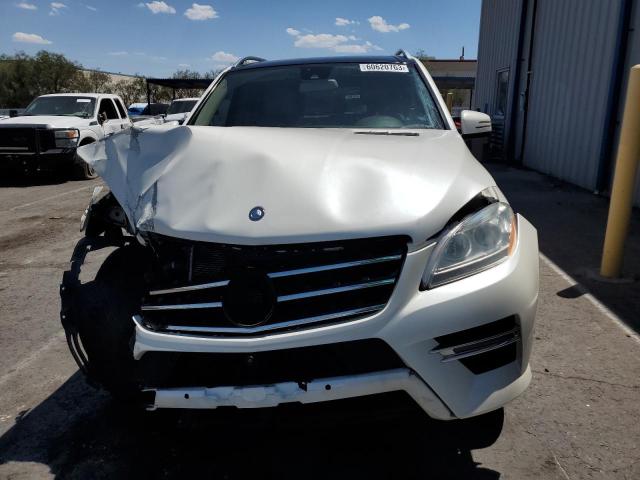 4JGDA7DB7EA314583 - 2014 MERCEDES-BENZ ML 550 4MATIC WHITE photo 5