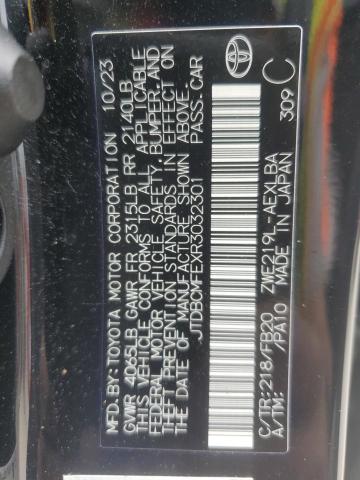 JTDBCMFEXR3032301 - 2024 TOYOTA COROLLA LE 黑色 照片 13