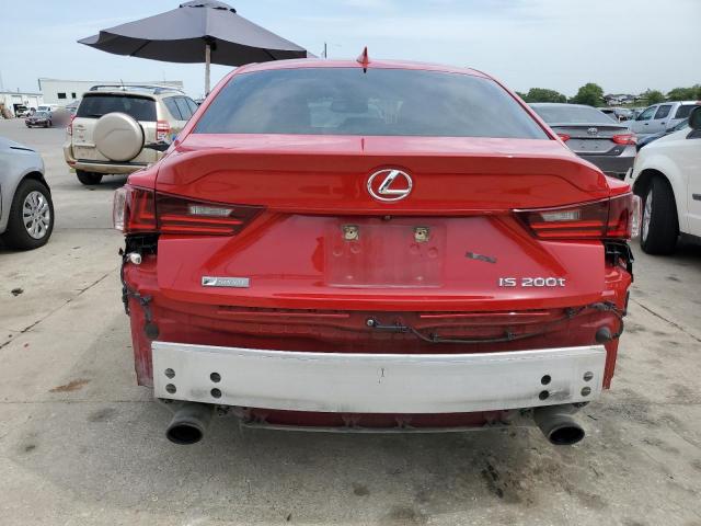 JTHBA1D2XG5027631 - 2016 LEXUS IS 200T RED photo 6