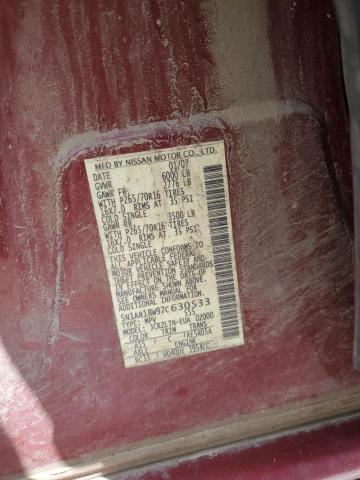 5N1AR18W97C630533 - 2007 NISSAN PATHFINDER LE 红色 照片 12