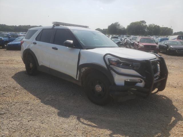 1FM5K8AW8MNA09647 - 2021 FORD EXPLORER POLICE INTERCEPTOR WHITE photo 4