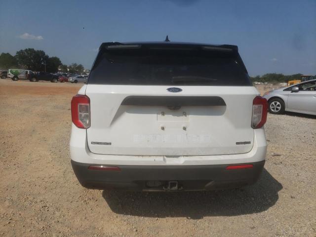 1FM5K8AW8MNA09647 - 2021 FORD EXPLORER POLICE INTERCEPTOR WHITE photo 6
