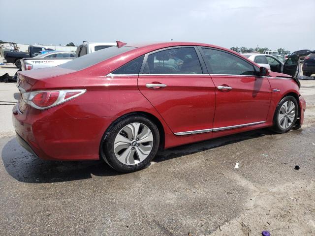 KMHEC4A41DA083892 - 2013 HYUNDAI SONATA HYBRID RED photo 3