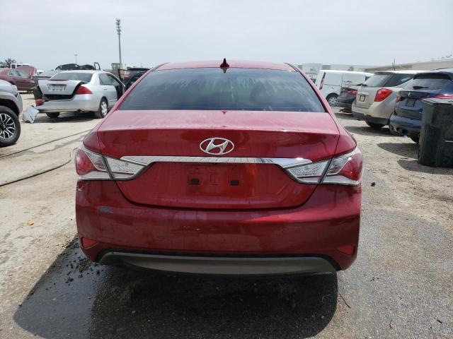 KMHEC4A41DA083892 - 2013 HYUNDAI SONATA HYBRID RED photo 6