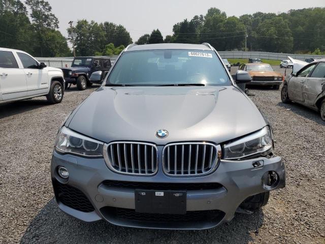 5UXWX7C39H0W39461 - 2017 BMW X3 XDRIVE35I GRAY photo 5