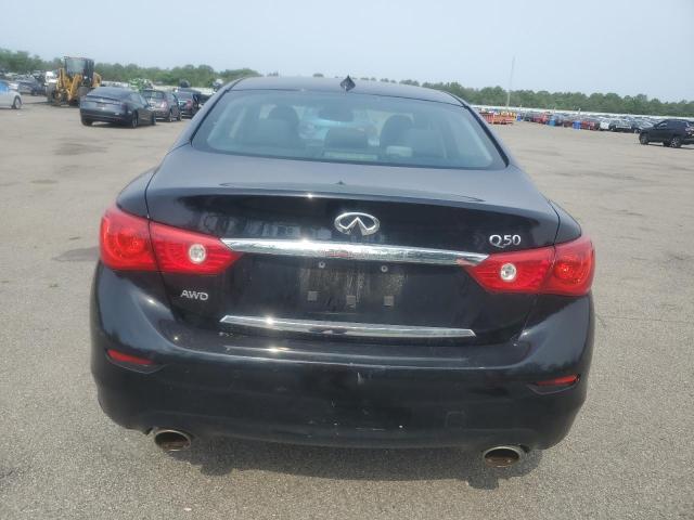 JN1BV7AR6EM702889 - 2014 INFINITI Q50 BASE BLACK photo 6