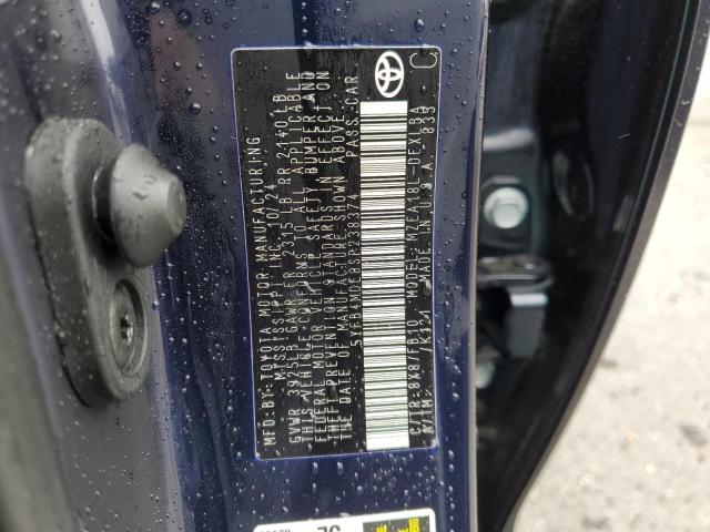 5YFB4MDE8SP238374 - 2025 TOYOTA COROLLA LE ლურჯი ფოტო 12