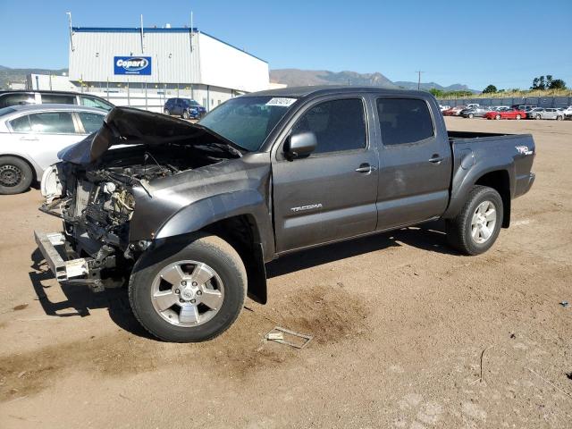 3TMLU4EN1AM056069 - 2010 TOYOTA TACOMA DOUBLE CAB GRAY photo 1