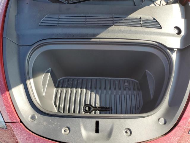 7SAYGDED8SF249199 - 2025 TESLA MODEL Y BURGUNDY photo 12