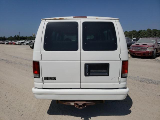 1FBSS31L52HB71574 - 2002 FORD ECONOLINE E350 SUPER DUTY WAGON WHITE photo 6